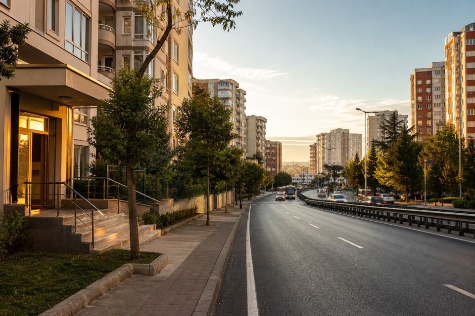 Esenler çilingir hizmet alanı için ana cadde ve konut blokları